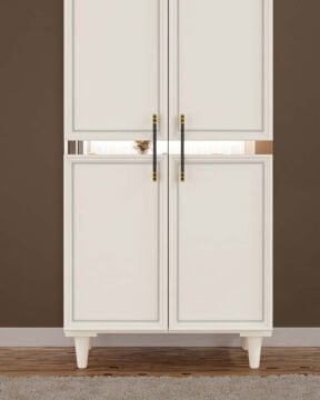 Kardelen 2 Kapaklı Gardırop / Çok Amaçlı Dolap / Komple MDF