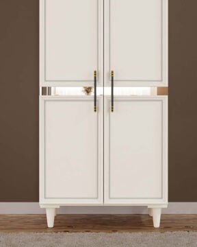 Kardelen 2 Kapaklı Gardırop / Çok Amaçlı Dolap / Komple MDF