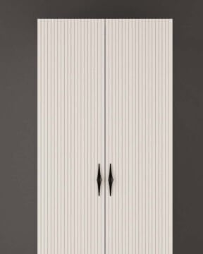 Lale 2 Kapaklı Gardırop / Çok Amaçlı Dolap / Komple MDF