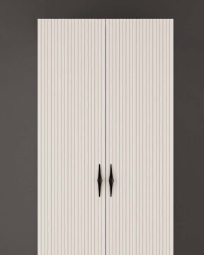 Lale 2 Kapaklı Gardırop / Çok Amaçlı Dolap / Komple MDF