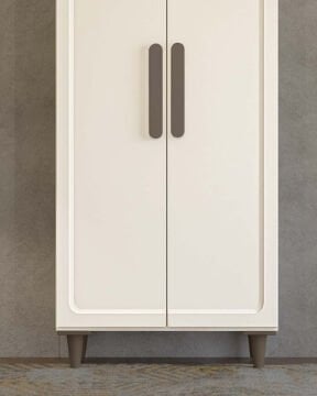 Manolya 2 Kapaklı Gardırop / Çok Amaçlı Dolap / Komple MDF