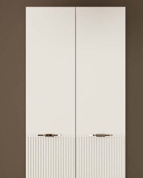 Menekşe 2 Kapaklı Gardırop / Çok Amaçlı Dolap / Komple MDF