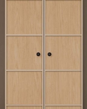 Meşe 2 Kapaklı Gardırop / Çok Amaçlı Dolap / Komple MDF
