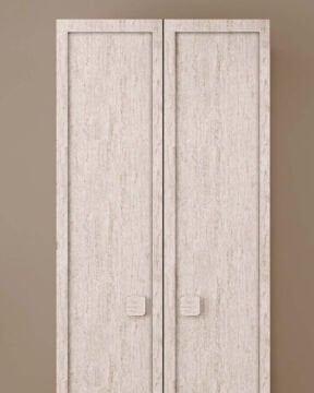 Nilüfer 2 Kapaklı Gardırop / Çok Amaçlı Dolap / Komple MDF