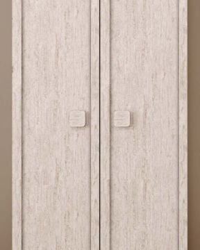 Nilüfer 2 Kapaklı Gardırop / Çok Amaçlı Dolap / Komple MDF