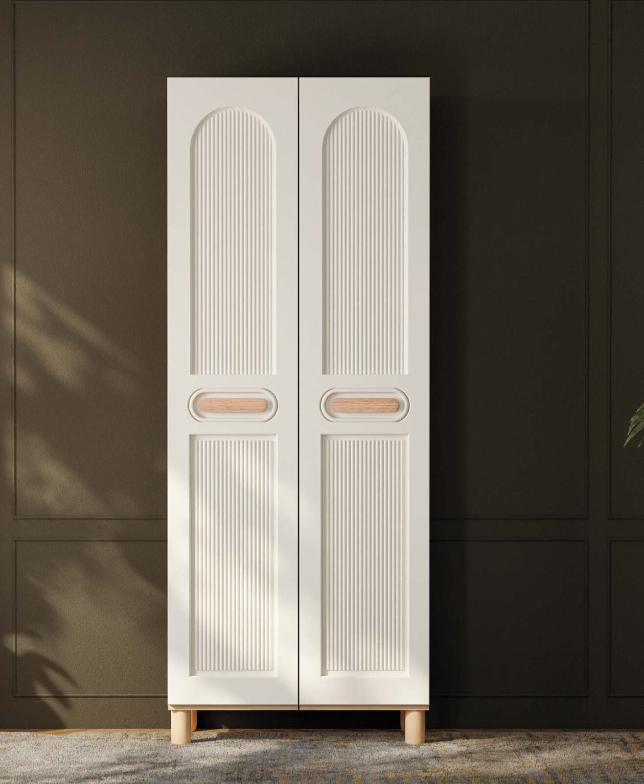 Orkide 2 Kapaklı Gardırop / Çok Amaçlı Dolap / Komple MDF