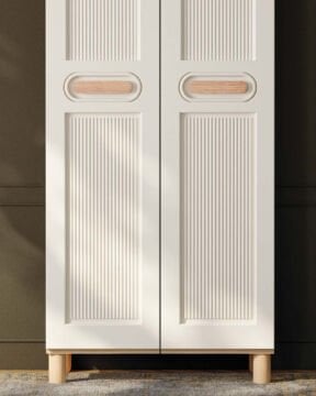 Orkide 2 Kapaklı Gardırop / Çok Amaçlı Dolap / Komple MDF