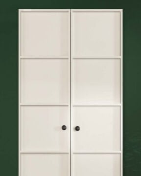 Zambak 2 Kapaklı Gardırop / Çok Amaçlı Dolap / Komple MDF