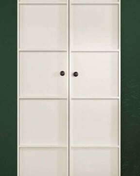 Zambak 2 Kapaklı Gardırop / Çok Amaçlı Dolap / Komple MDF
