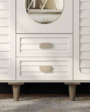 Lavanta 3 Kapaklı Gardrop / Dolap / Komple MDF