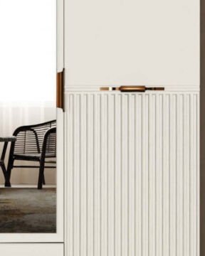 Menekşe 3 Kapaklı Gardrop / Dolap / Komple MDF