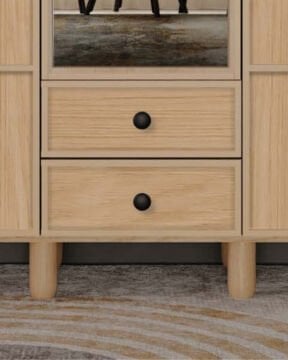 Meşe 3 Kapaklı Gardrop / Dolap / Komple MDF