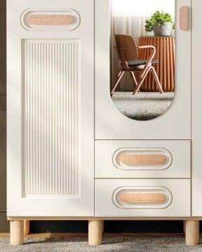 Orkide 3 Kapaklı Gardrop / Dolap / Komple MDF