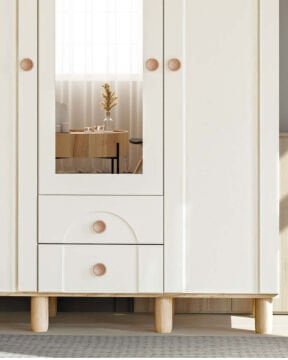 Papatya 3 Kapaklı Gardrop / Dolap / Komple MDF