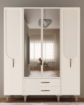 Açelya 4 Kapaklı Gardrop / Dolap / Komple MDF