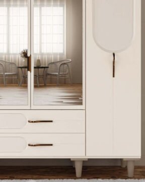 Açelya 4 Kapaklı Gardrop / Dolap / Komple MDF