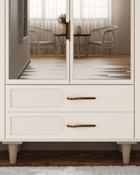Açelya 4 Kapaklı Gardrop / Dolap / Komple MDF