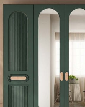 Begonya 4 Kapaklı Gardrop / Dolap / Komple MDF