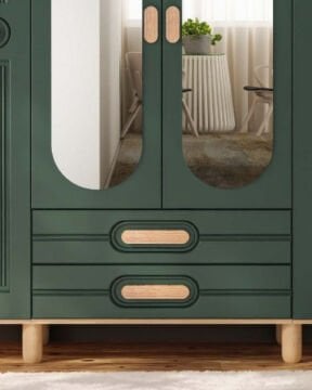 Begonya 4 Kapaklı Gardrop / Dolap / Komple MDF