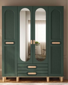 Begonya 4 Kapaklı Gardrop / Dolap / Komple MDF