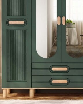 Begonya 4 Kapaklı Gardrop / Dolap / Komple MDF