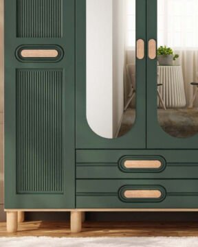 Begonya 4 Kapaklı Gardrop / Dolap / Komple MDF