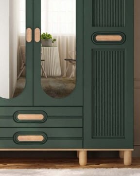 Begonya 4 Kapaklı Gardrop / Dolap / Komple MDF