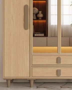 Karanfil 4 Kapaklı Gardrop / Dolap / Komple MDF