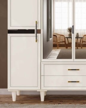 Kardelen 4 Kapaklı Gardrop / Dolap / Komple MDF
