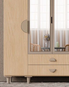 Ladin 4 Kapaklı Gardrop / Dolap / Komple MDF