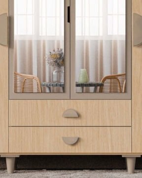 Ladin 4 Kapaklı Gardrop / Dolap / Komple MDF