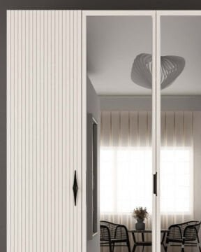 Lale 4 Kapaklı Gardrop / Dolap / Komple MDF