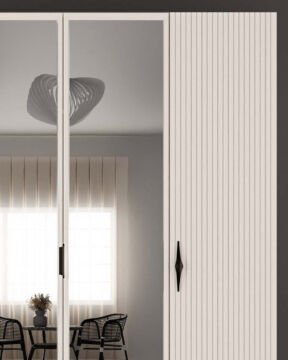 Lale 4 Kapaklı Gardrop / Dolap / Komple MDF