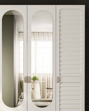 Lavanta 4 Kapaklı Gardrop / Dolap / Komple MDF
