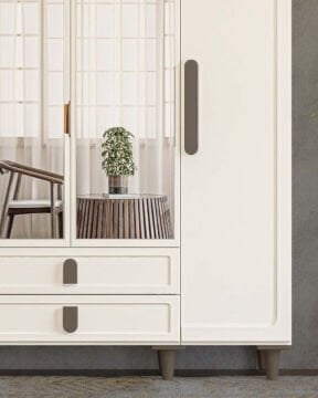Manolya 4 Kapaklı Gardrop / Dolap / Komple MDF