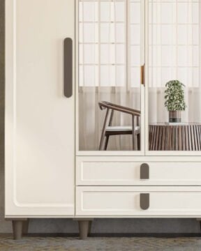 Manolya 4 Kapaklı Gardrop / Dolap / Komple MDF