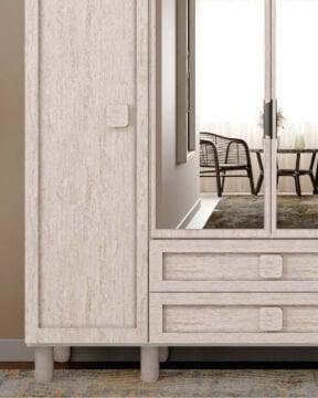 Nilüfer 4 Kapaklı Gardrop / Dolap / Komple MDF