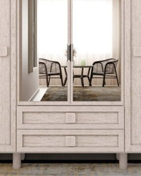 Nilüfer 4 Kapaklı Gardrop / Dolap / Komple MDF