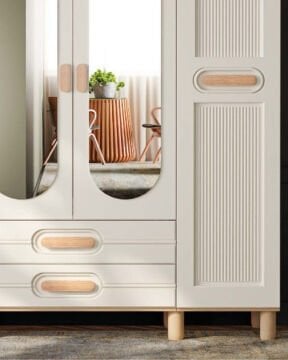 Orkide 4 Kapaklı Gardrop / Dolap / Komple MDF