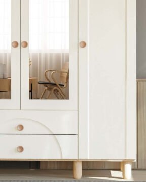 Papatya 4 Kapaklı Gardrop / Dolap / Komple MDF