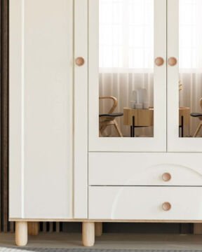 Papatya 4 Kapaklı Gardrop / Dolap / Komple MDF