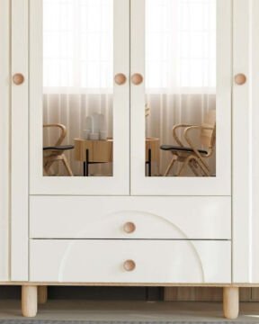 Papatya 4 Kapaklı Gardrop / Dolap / Komple MDF