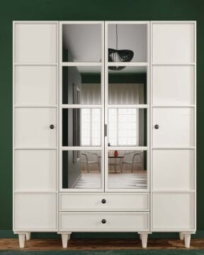 Zambak 4 Kapaklı Gardrop / Dolap / Komple MDF
