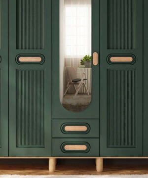 Begonya 5 Kapaklı Gardrop / Dolap / Komple MDF