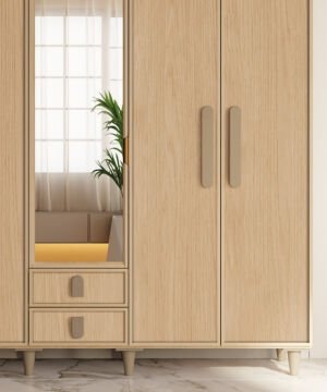 Karanfil 5 Kapaklı Gardrop / Dolap / Komple MDF