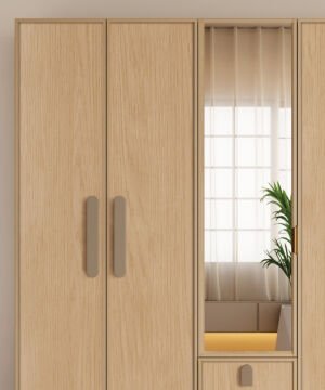 Karanfil 5 Kapaklı Gardrop / Dolap / Komple MDF
