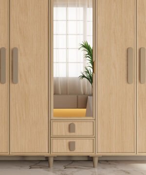 Karanfil 5 Kapaklı Gardrop / Dolap / Komple MDF
