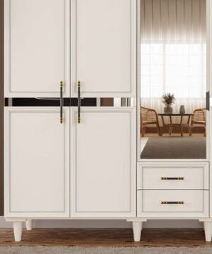 Kardelen 5 Kapaklı Gardrop / Dolap / Komple MDF