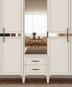 Kardelen 5 Kapaklı Gardrop / Dolap / Komple MDF