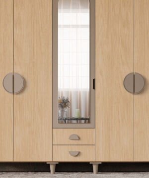 Ladin 5 Kapaklı Gardrop / Dolap / Komple MDF